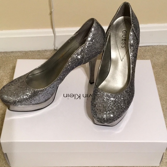 guess sparkly heels